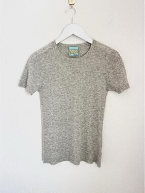 C&C California Women’s Sz M 100% Cashmere Short Sleeve Shirt Top